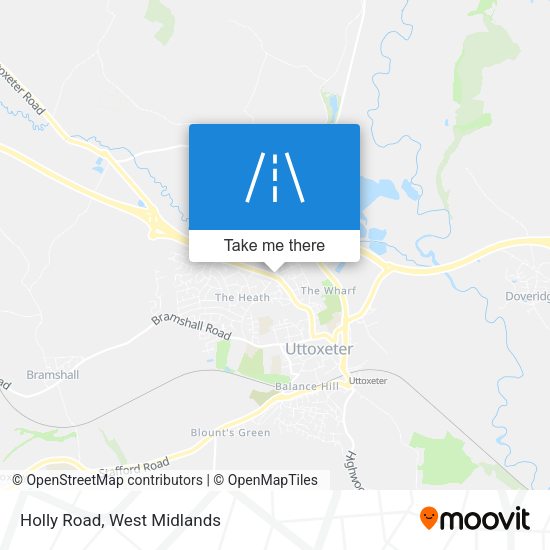 Holly Road map