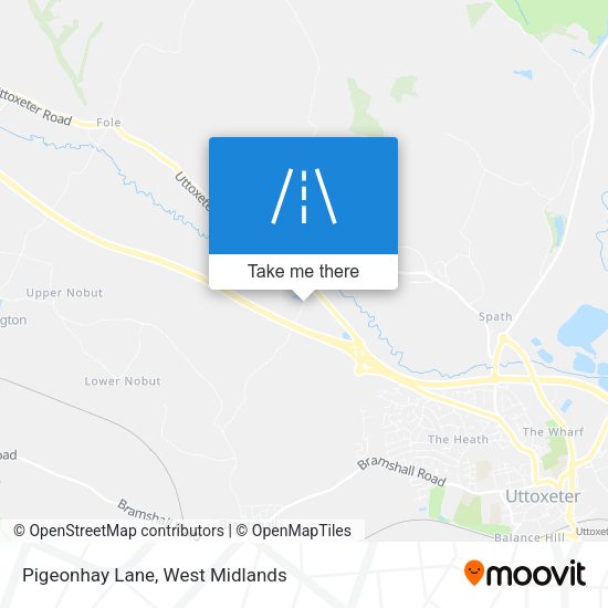 Pigeonhay Lane map
