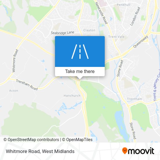 Whitmore Road map