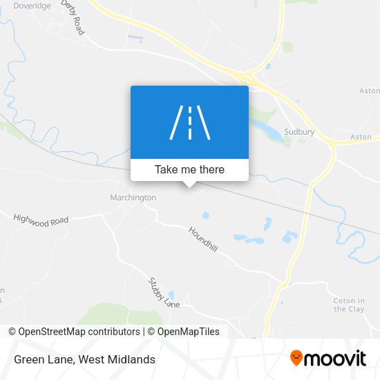 Green Lane map