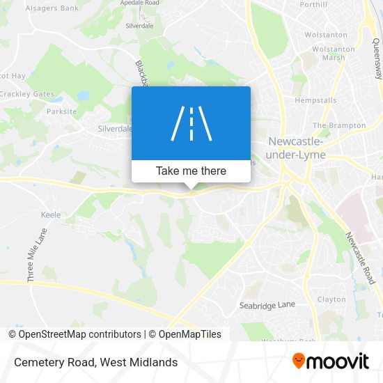 Cemetery Road map