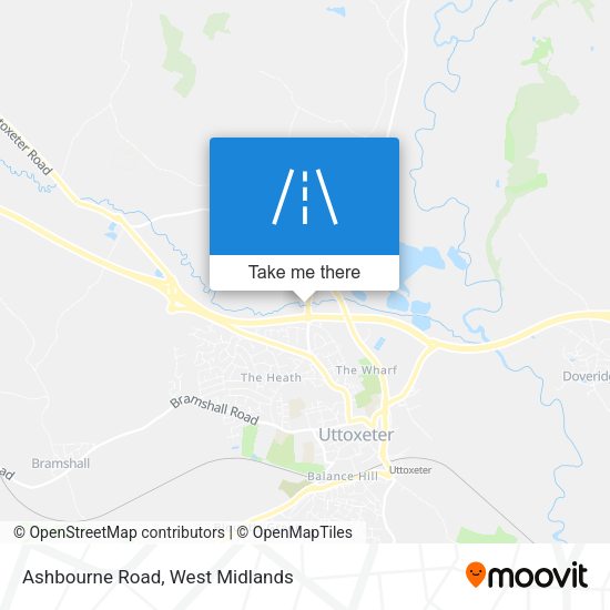 Ashbourne Road map