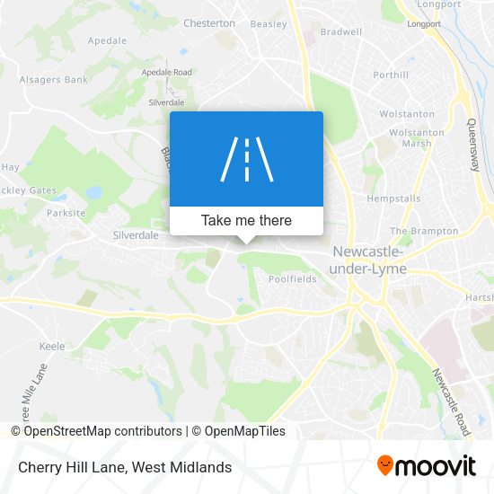 Cherry Hill Lane map