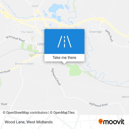 Wood Lane map