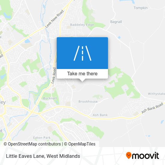 Little Eaves Lane map