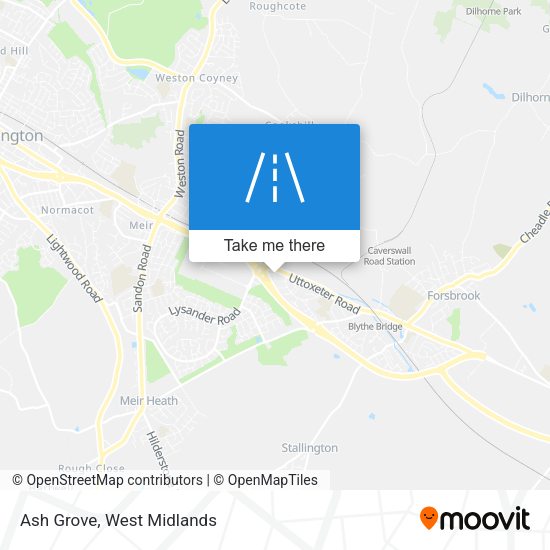 Ash Grove map
