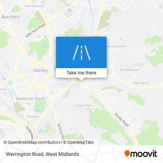 Werrington Road map