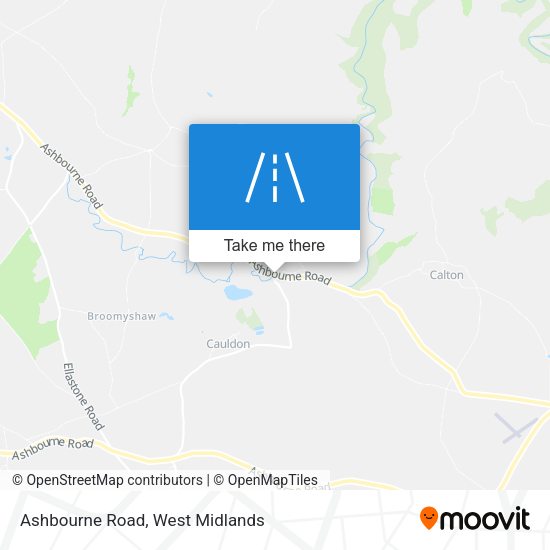 Ashbourne Road map