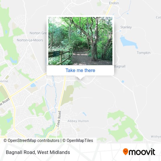 Bagnall Road map