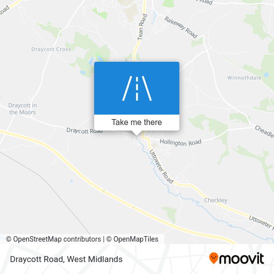 Draycott Road map