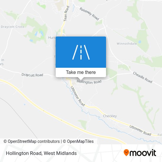 Hollington Road map