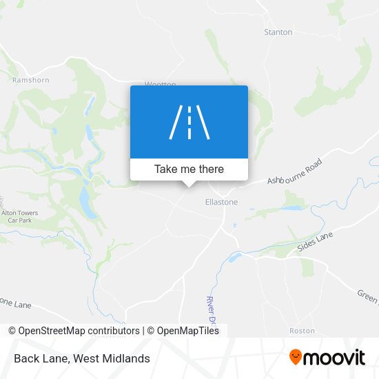 Back Lane map