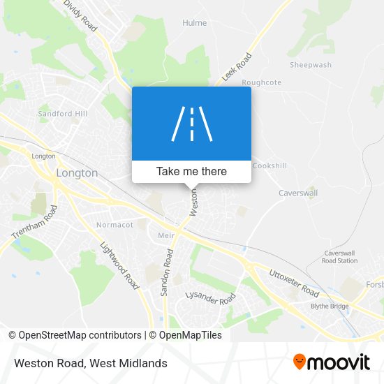Weston Road map