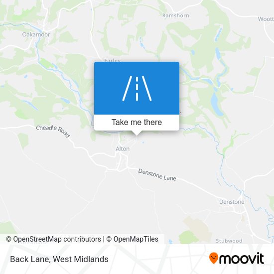 Back Lane map