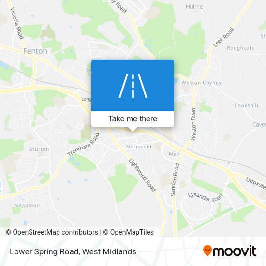 Lower Spring Road map