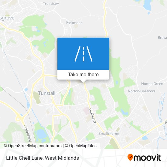 Little Chell Lane map