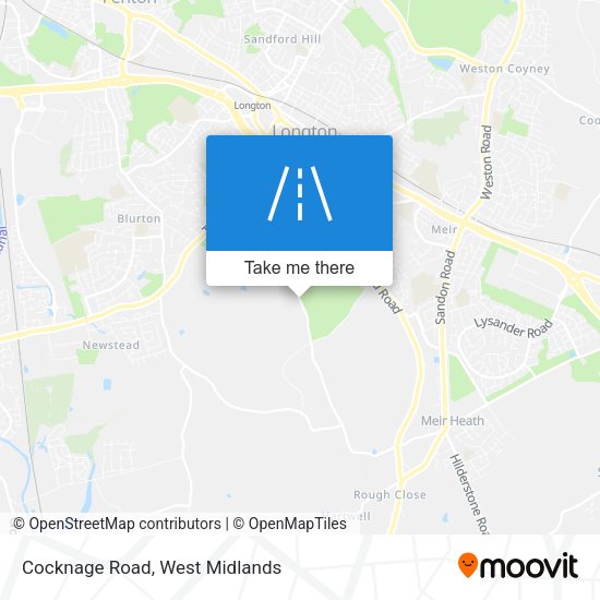 Cocknage Road map