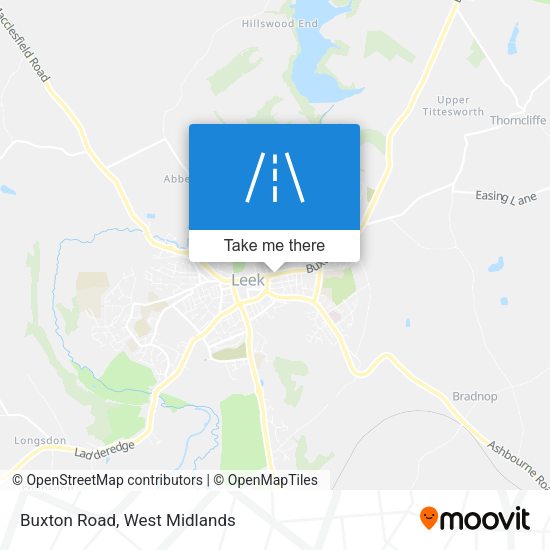 Buxton Road map