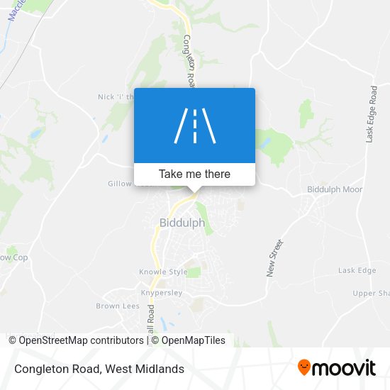 Congleton Road map