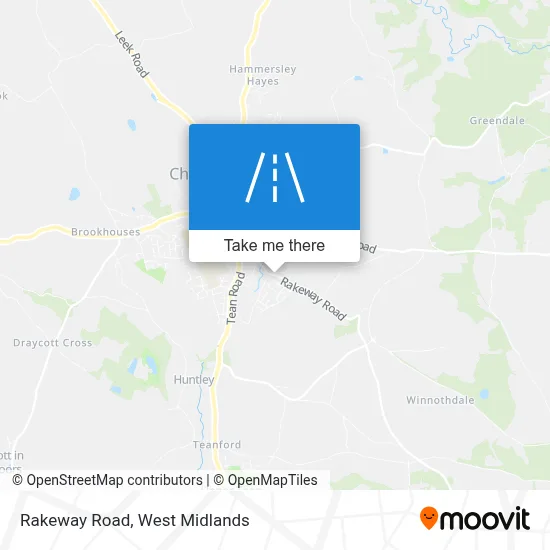Rakeway Road map