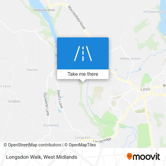 Longsdon Walk map