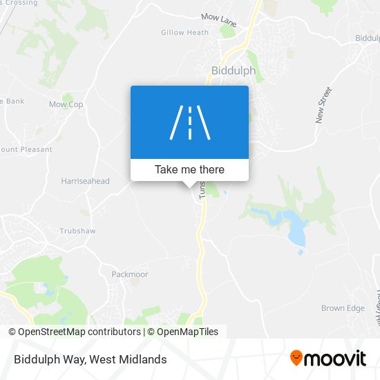 Biddulph Way map