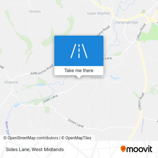 Sides Lane map