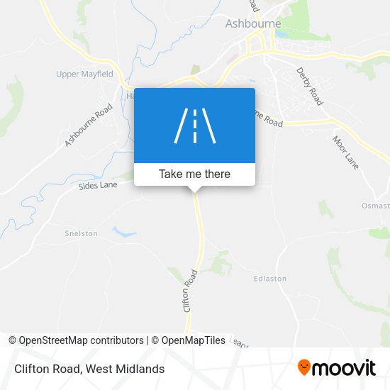 Clifton Road map