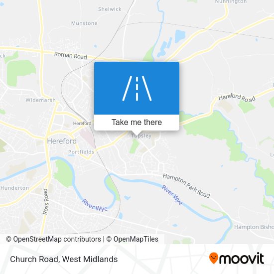 Church Road map