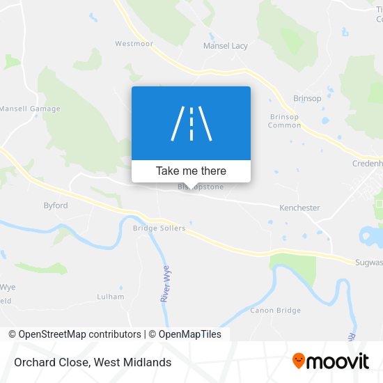 Orchard Close map