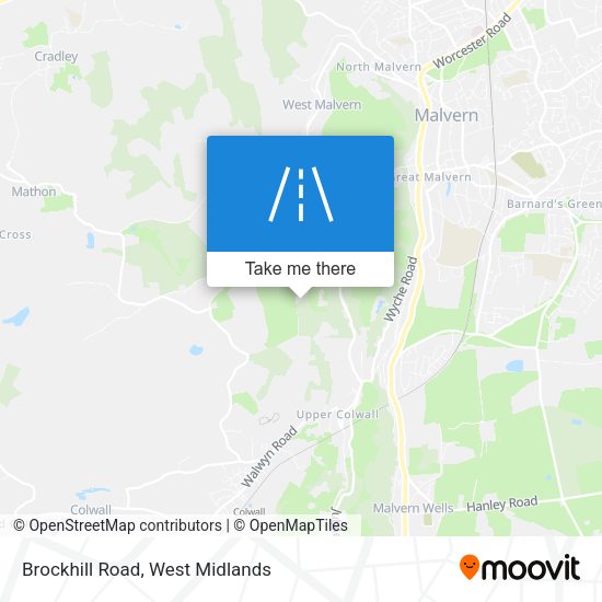 Brockhill Road map