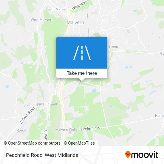 Peachfield Road map