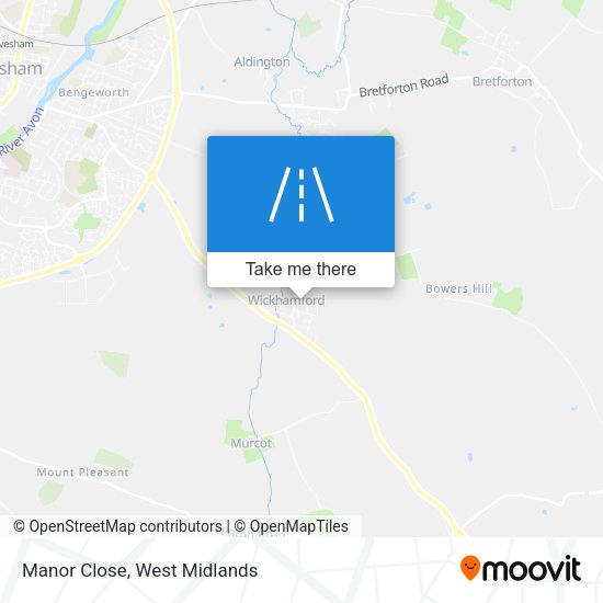 Manor Close map