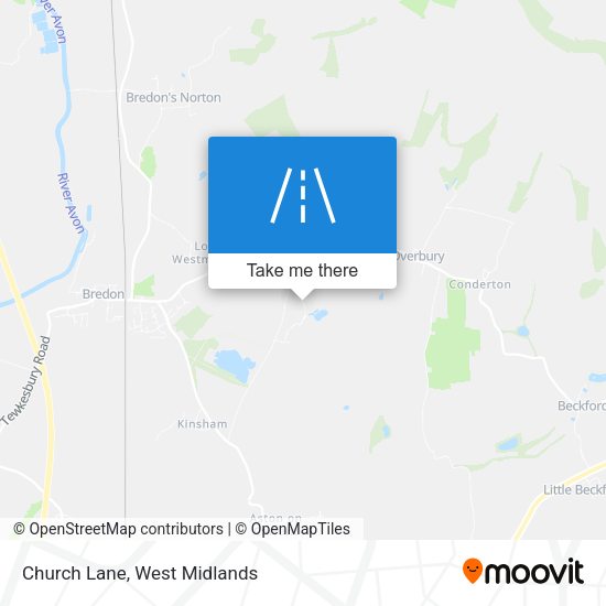 Church Lane map