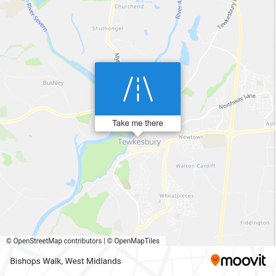 Bishops Walk map