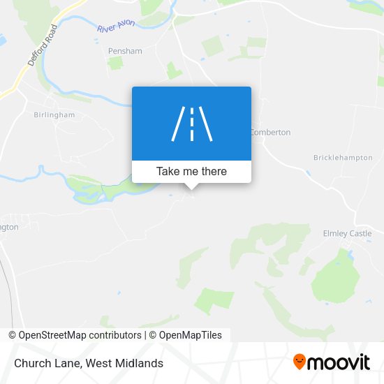 Church Lane map