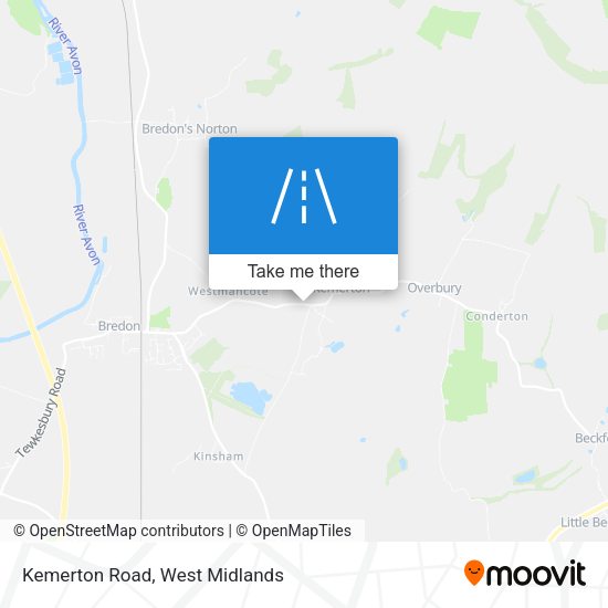 Kemerton Road map