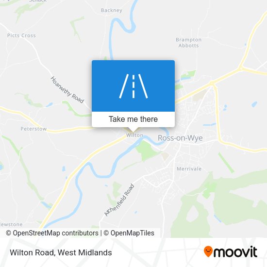 Wilton Road map