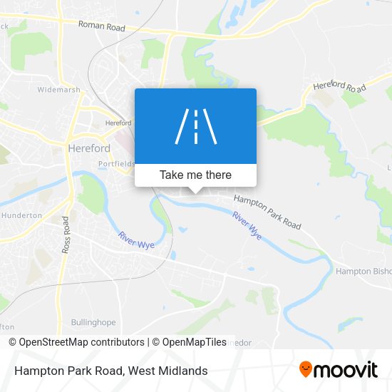 Hampton Park Road map