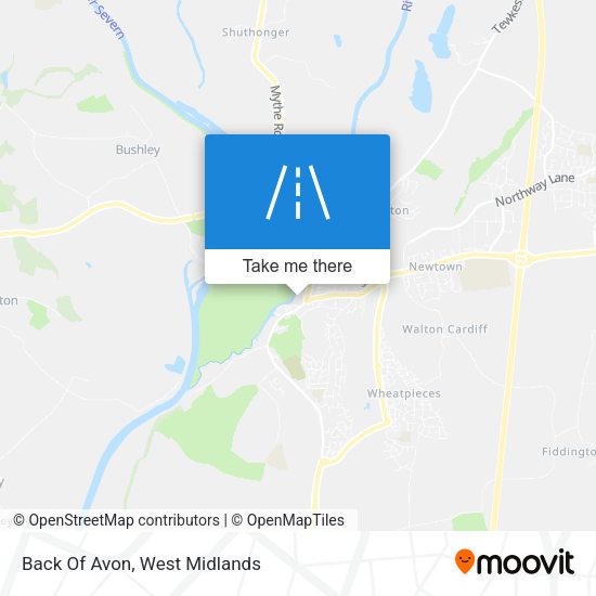 Back Of Avon map