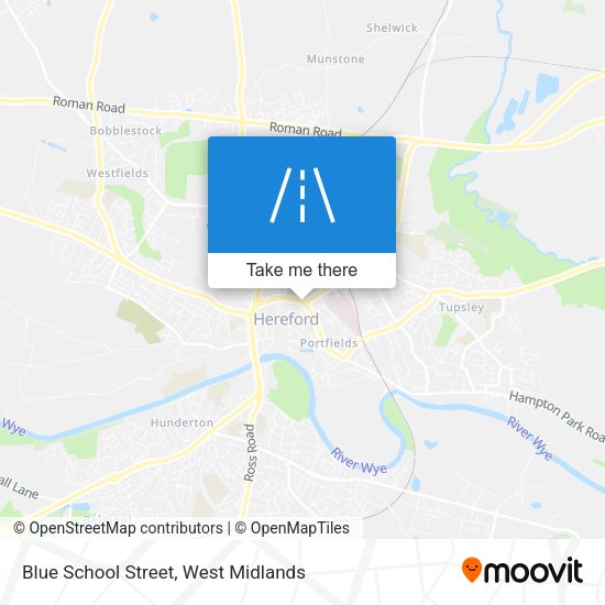 Blue School Street map