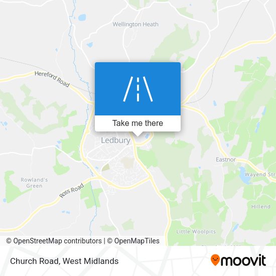 Church Road map