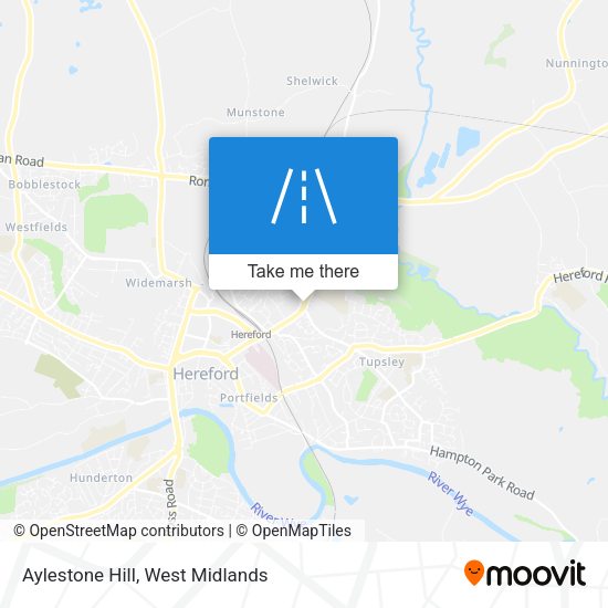 Aylestone Hill map