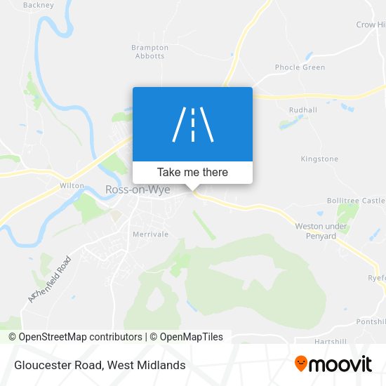Gloucester Road map