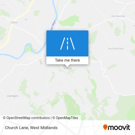 Church Lane map