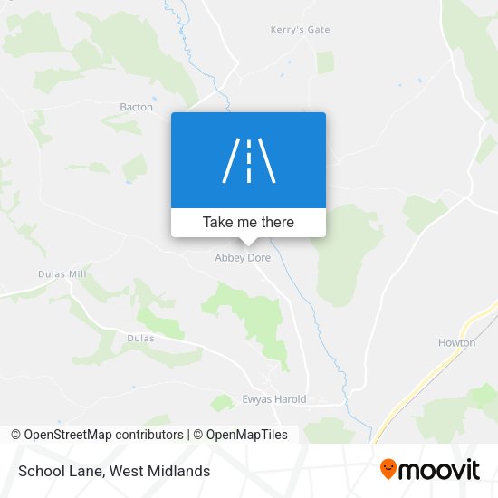 School Lane map