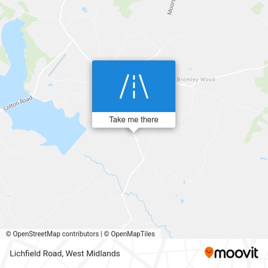 Lichfield Road map