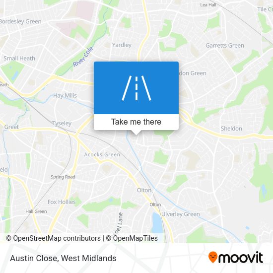 Austin Close map