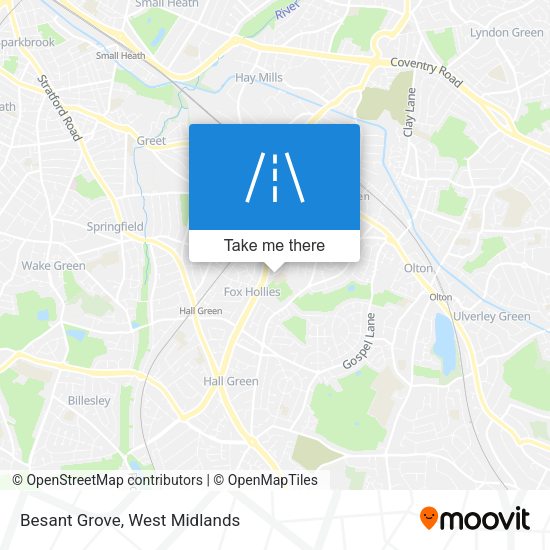 Besant Grove map