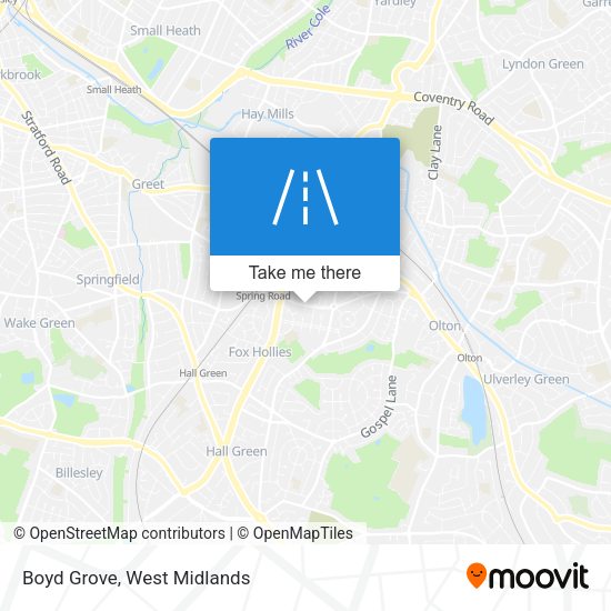 Boyd Grove map